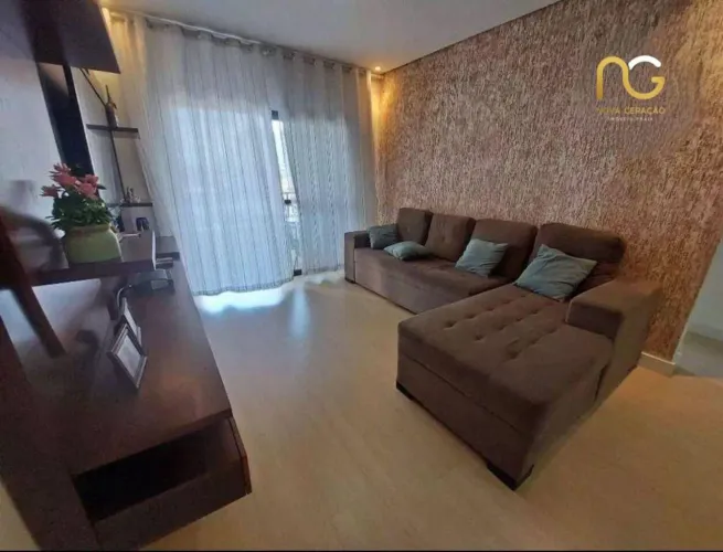 Apartamento com 2 dormitórios à venda, 62 m² por R$ 535.000,00 - Vila Guilhermina - Praia
