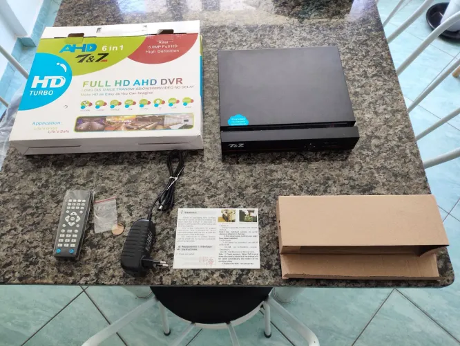 DVR 8 canais, gravador de vídeo Full HD vídeo
