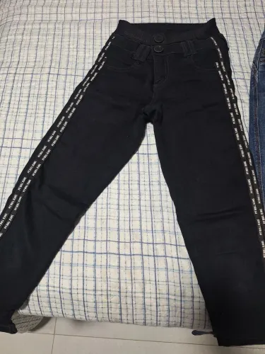 Lote 3 Calças Femininas: Pit Bull Jeans Preta, Cargo E Skinny Cós Alto