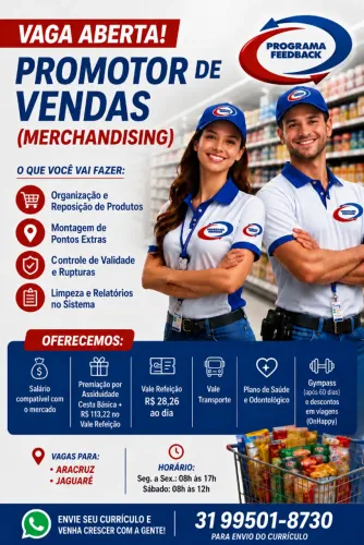 Promotor de Vendas (Merchandising)