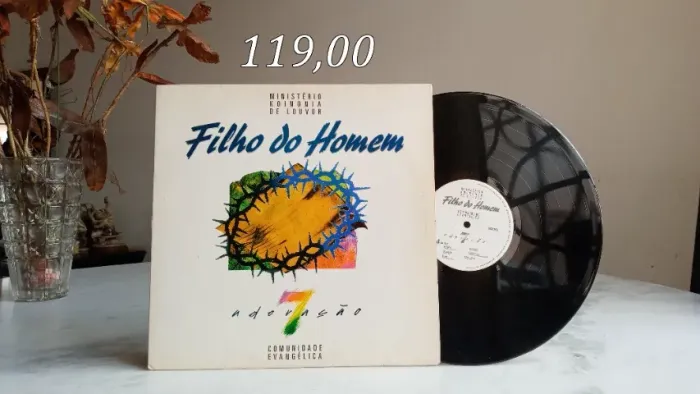 Lp vinil - filho do homem - adoração 7 - comunidade evangélica - com encarte