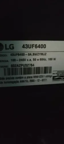 Tv LG smart 43 polegadas