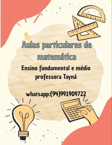 Aulas de matemática- Ensino fundamental e médio