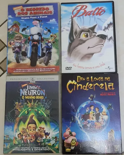 DVDs Animação Infantil Lote