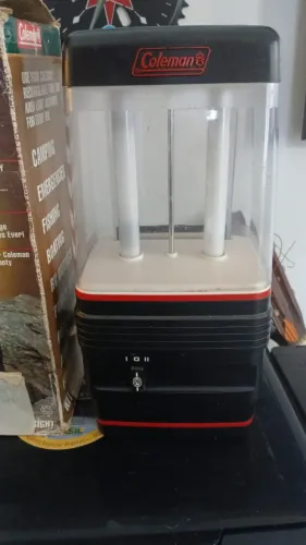 Lanterna Coleman Rechargeable Twin Tube Area Light - Vintage/Coleção