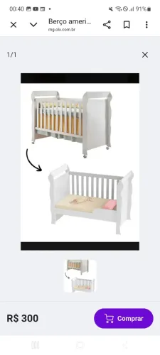 Berço Americano vira Cama