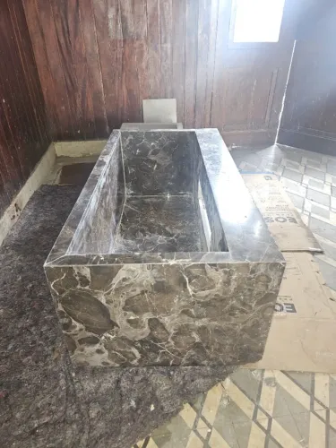 Lareira em mármore