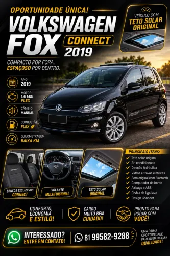 Volkswagen Fox Connect 1.6 Flex 8V 5P 2019