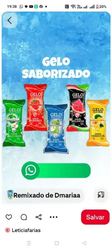 Gelo saborizado para drinks bares adegas faturar