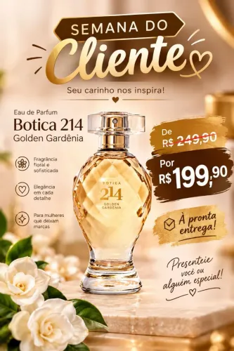Eau de Parfum Botica 214 Golden Gardênia