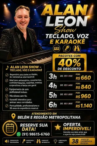 MÚSICA AO VIVO PARA DEIXAR SUA FESTA INESQUECÍVEL