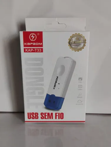 Dongle Adaptador Bluetooth USB Sem Fio Kapbom KAP-T33 - Homologado Anatel