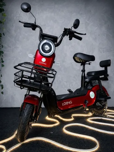 Bicicleta Elétrica 600w Loong 48v Bateria de Líto Removível 40km de Autonomia
