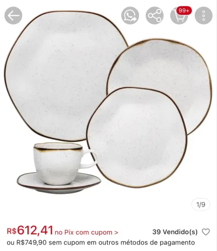 Aparelho de jantar Oxford Maresia - Conjunto de jantar