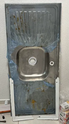 pia inox nova sem uso . tem 1.20