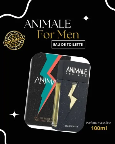 Perfume novo Animale For Men Eau de Toilette original 100ml