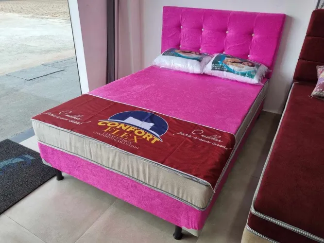 Cama casal completo com Cabeceira. Só R$799 à vista