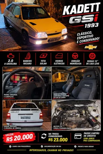 Chevrolet Kadett GSI / GS 2.0 1994