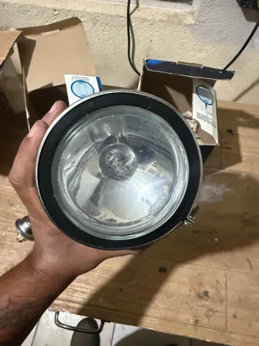 Farol auxiliar cromado universal 
