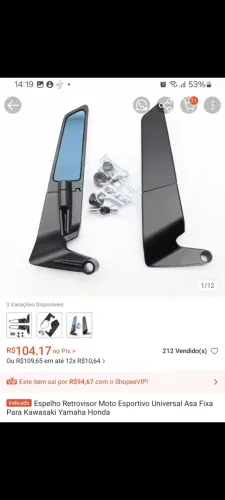 Retrovisor moto universal