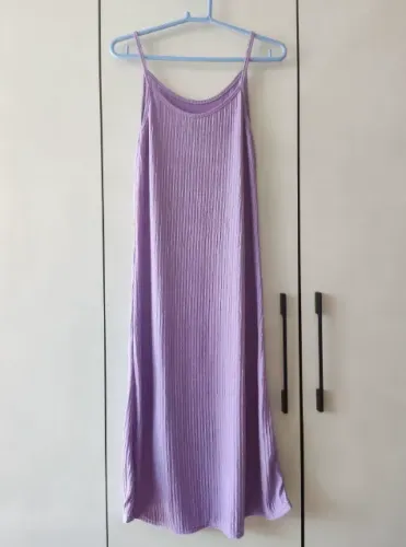Vestido roxo malha fina 