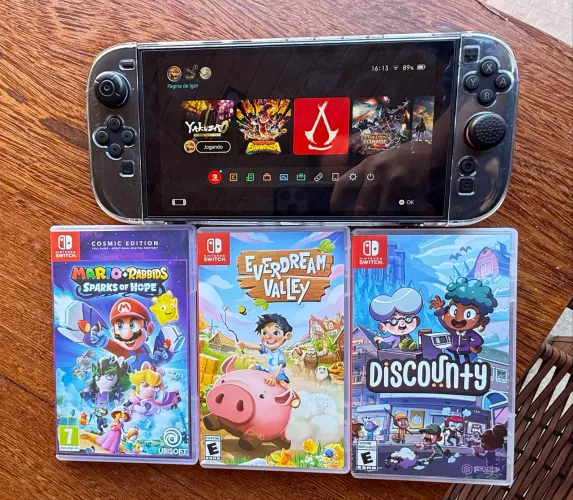 Nintendo Switch 2 Completo + 3 jogos 