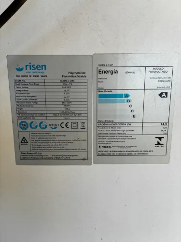 Placa solar para bomba de água