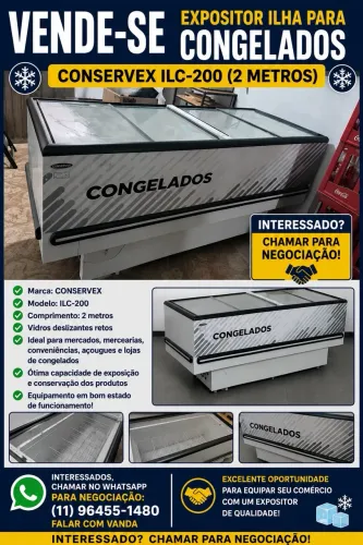 Expositor Ilha para congelados