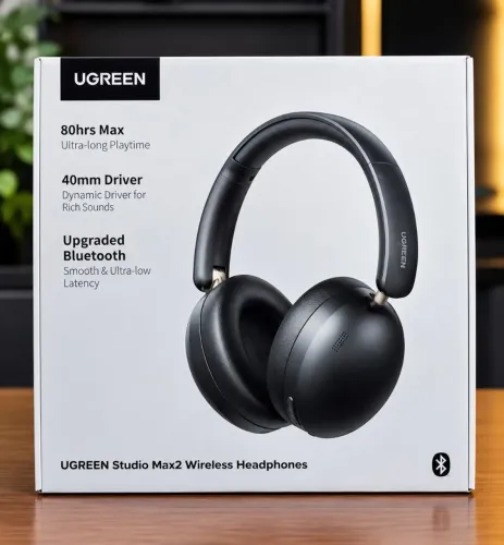 Fones de ouvido Bluetooth sem fio UGREEN, estéreo HiFi com microfone, Bluetooth 5.4 novo