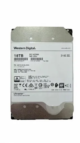 2x HDs Western Digital 18TB SAS DC HC550 3,5"
