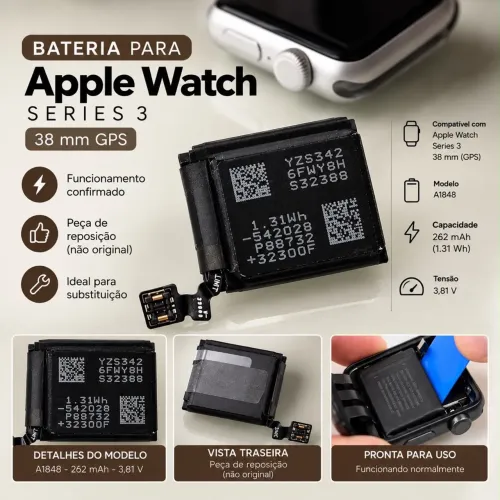 Bateria Apple Watch Series 3 38mm GPS