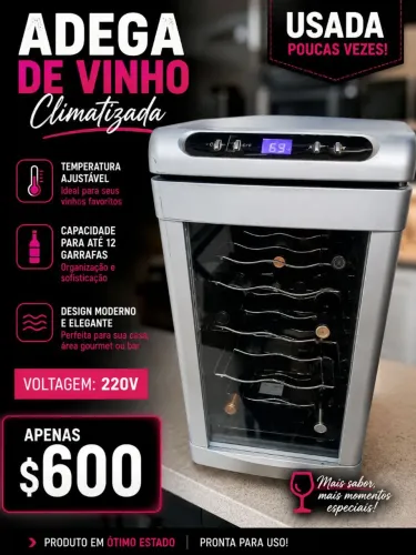Adega climatizada de vinhos