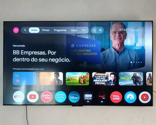 Televisão 65 polegadas nova com nota fiscal