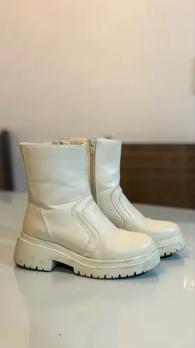 Bota Coturno Off White