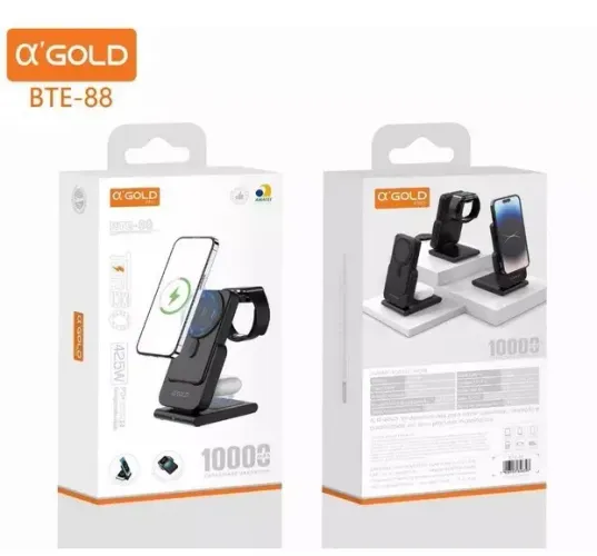 Carregador BTE-88 Magnético wireless Gold Turbo 10000mAh PD 42W