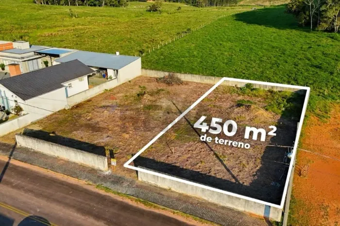 Terreno residencial com 450 m², em Rio dos Cedros/SC