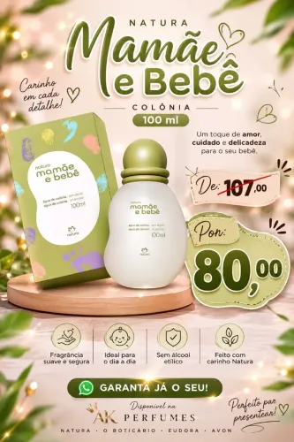 Vendo Colônia Mamãe e bebê (Lacrado)