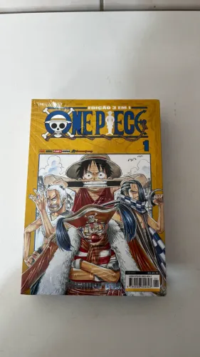 Mangá One Piece volume 1 edição 3 em 1