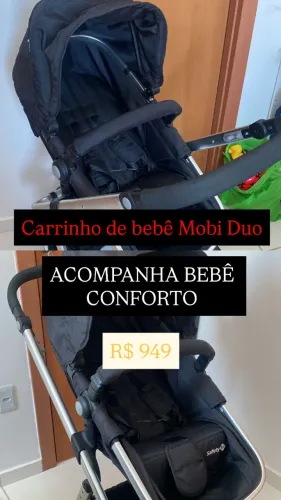 Carrinho de Bebê + Bebê conforto