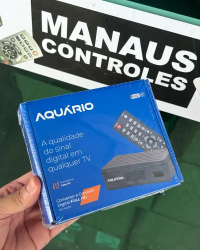 Conversor Digital de TV Full HD com Porta USB controle e Acessórios