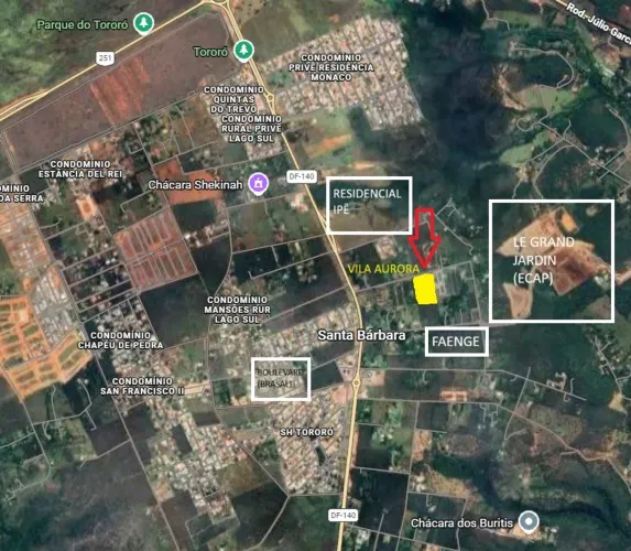 Vendo Terreno no Setor Habitacional Tororó - Vila Aurora