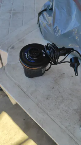 Barraca de camping colchão inflável e bomba elétrica