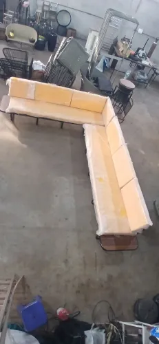 Sofá de Canto, Tecido Aqua Block Impermeável medida 3x4