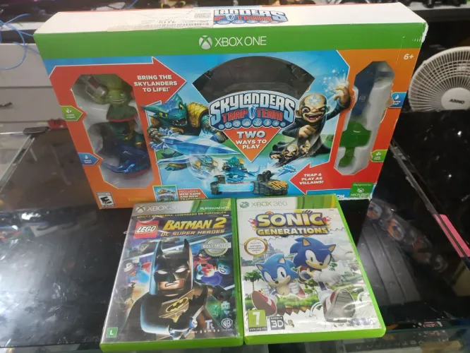 Sonic lego e skylander lacrado todos funcionando no x box one 