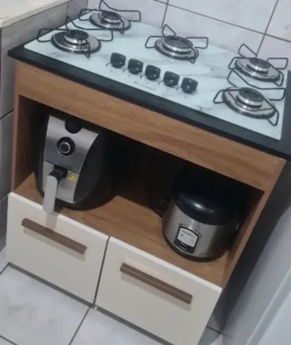 Vendo Cooktop 5 bocas com armário