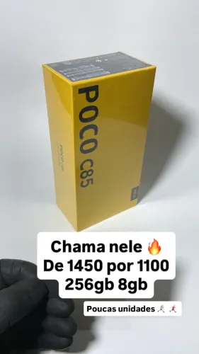 Poco C85 256gb 8gb ram Lacrado preço de atacado 