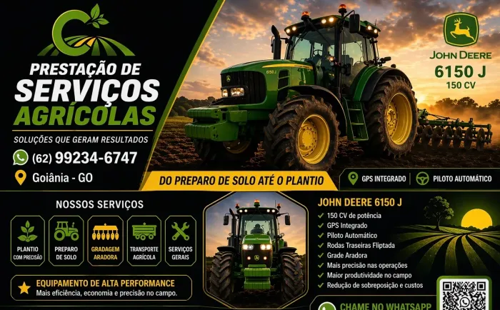 Aluguel trator prestação de serviços Agricolas