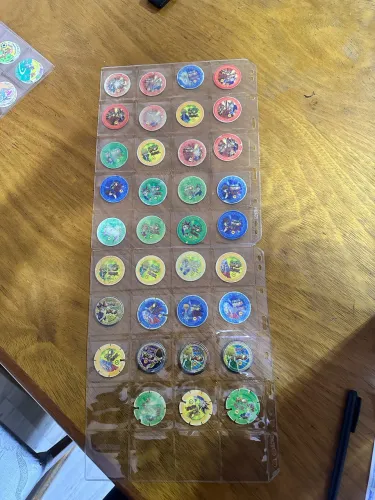 Tazos copa ton, yugioh e liga da justiça 