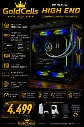 PC gamer com gpu 4060