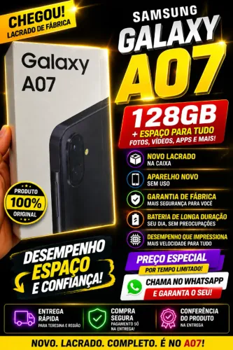 SAMSUNG GALAXY A07 - 128GB NOVO LACRADO